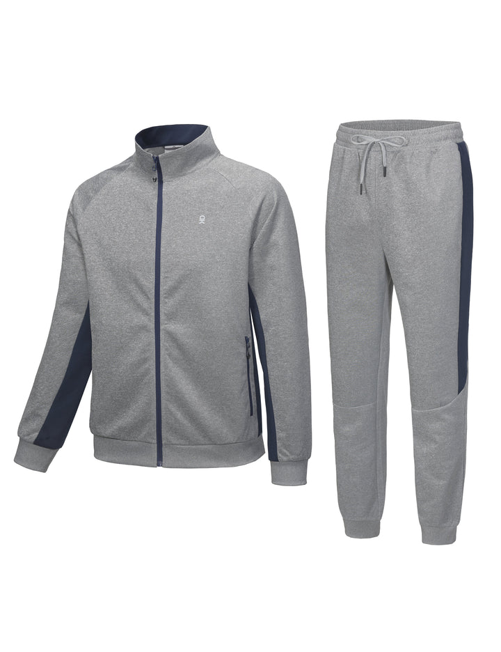 Men's Track Suits 2 Piece Set, Stretch Jogging Suit for Men Breathable Sweatsuits MP-US-DK