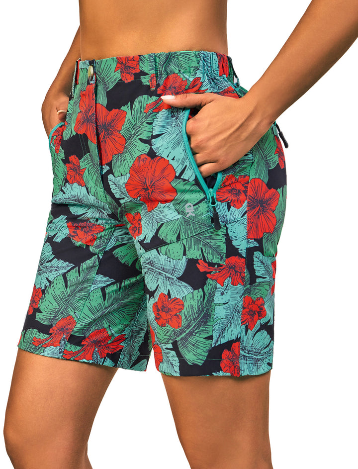 Women's Stretch Quick Dry UPF 50+ Shorts YZF US-DK