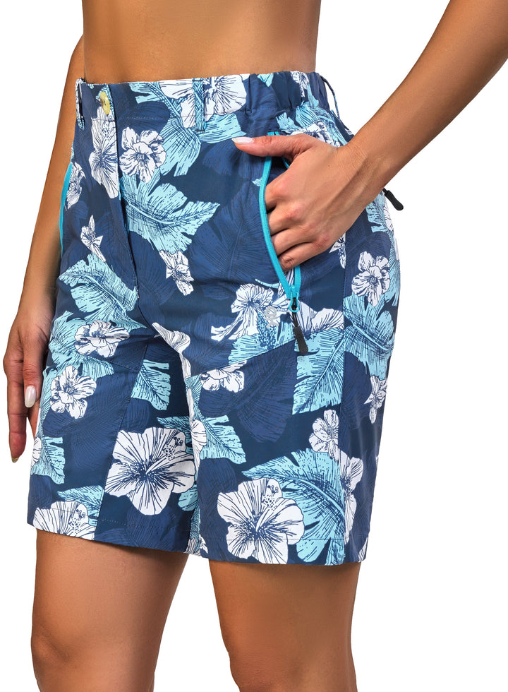 Women's Stretch Quick Dry UPF 50+ Shorts YZF US-DK