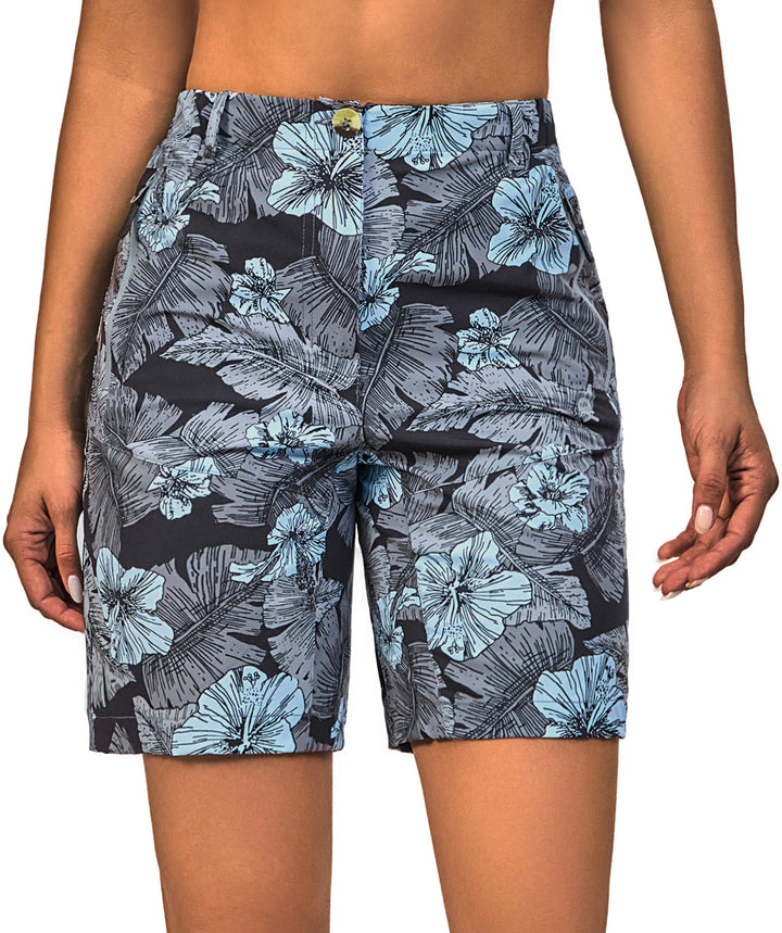 Women's Stretch Quick Dry UPF 50+ Shorts YZF US-DK