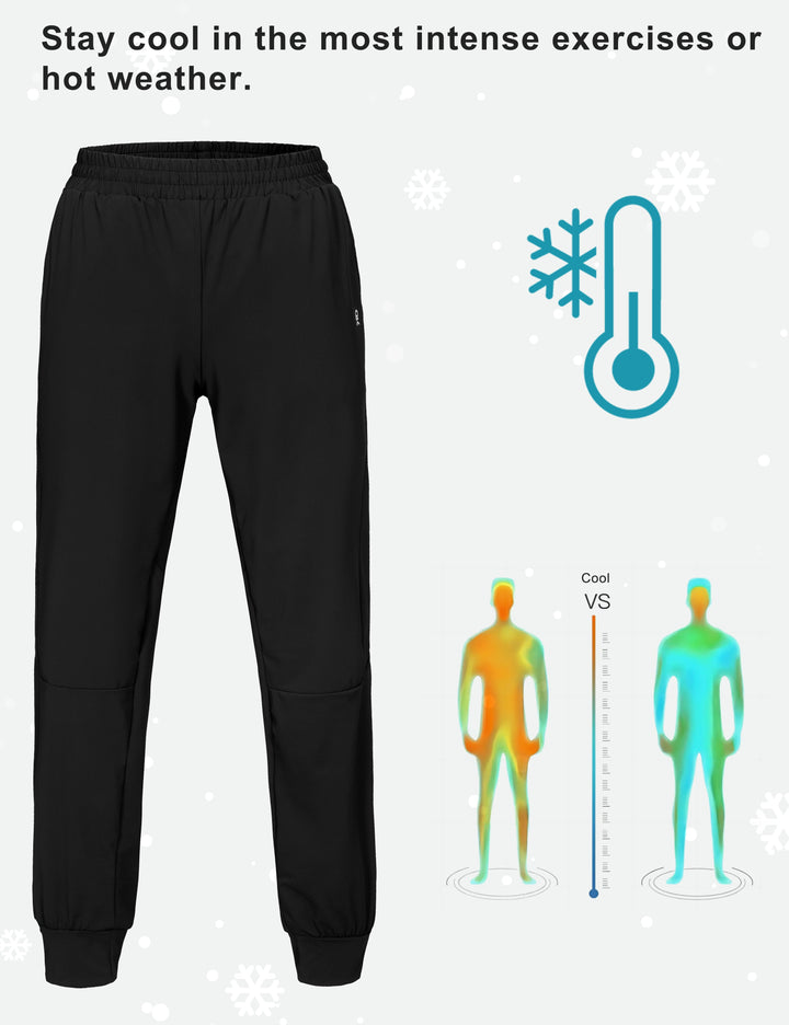 Women's Quick-Drying Running Pants, Stretch Cooling Performance with Pockets MP-US-DK