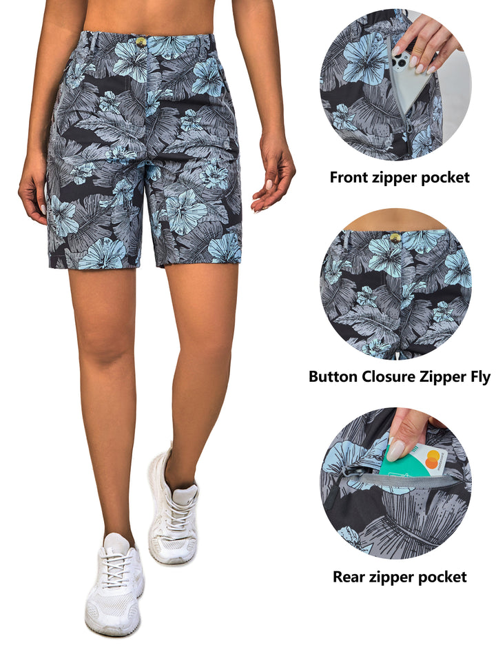 Women's Stretch Quick Dry UPF 50+ Shorts YZF US-DK