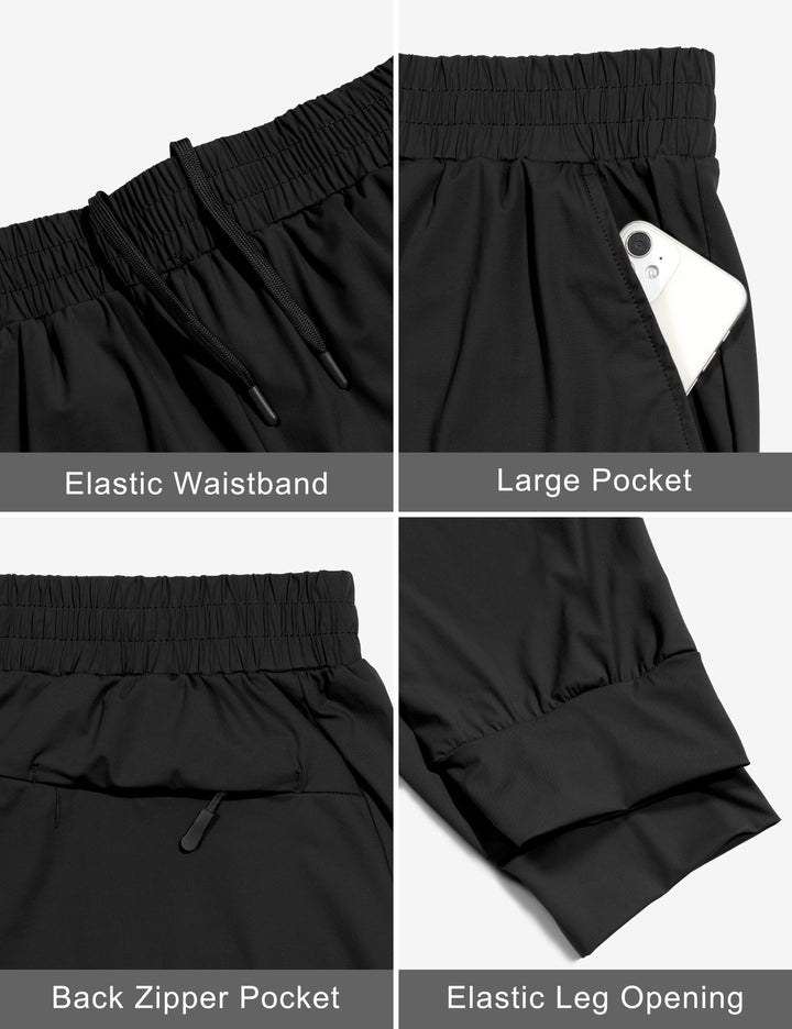 Men's Quick-Drying Running Pants, Stretch Cooling Performance with Pockets MP-US-DK