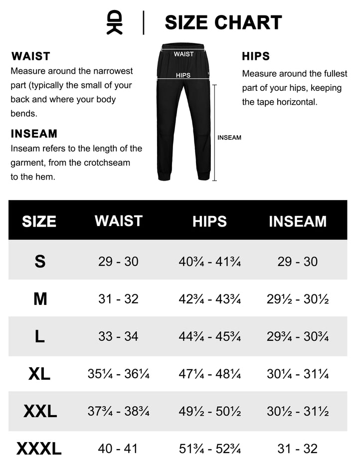 Men's Quick-Drying Running Pants, Stretch Cooling Performance with Pockets MP-US-DK