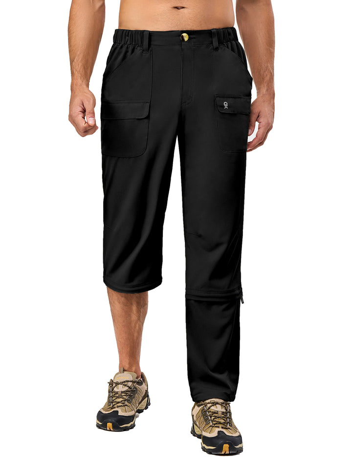 Men's Convertible Pants Zip-Off Quick-Dry Hiking Fishing Travel Pants MP-US-DK