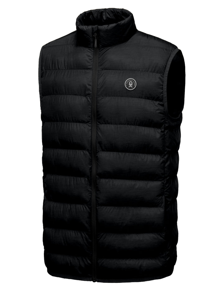 Men's  Warm Puffer Vest Thermal Golf Sleeveless Jacket for Outdoor Hiking Travel Casual YZF US-DK