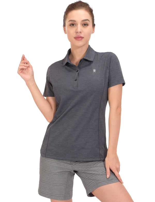 Women's Quick Dry Lightweight Golf Polo Shirt Short YDF US-DK