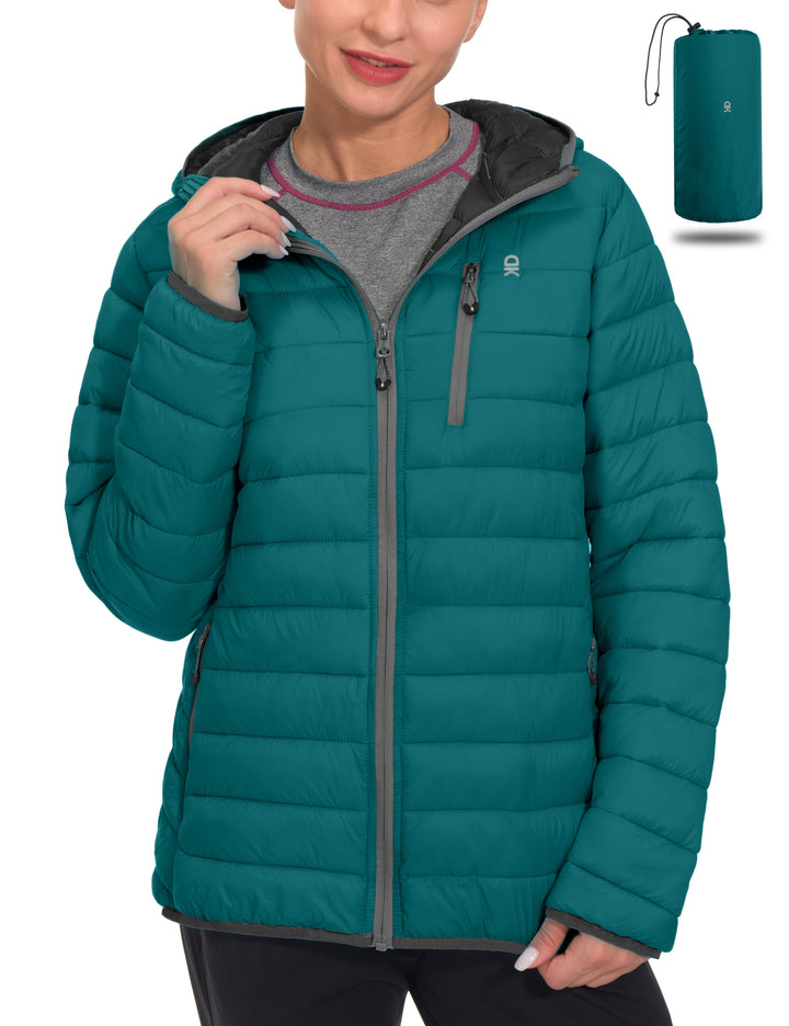 Women's Packable Lightweight Puffer Jacket YZF US-DK