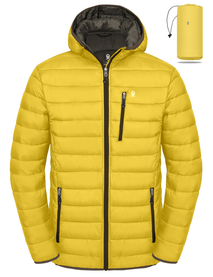 Men's Packable Lightweight Puffer Jacket YZF US-DK