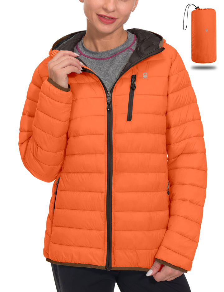 Women's Packable Lightweight Puffer Jacket YZF US-DK