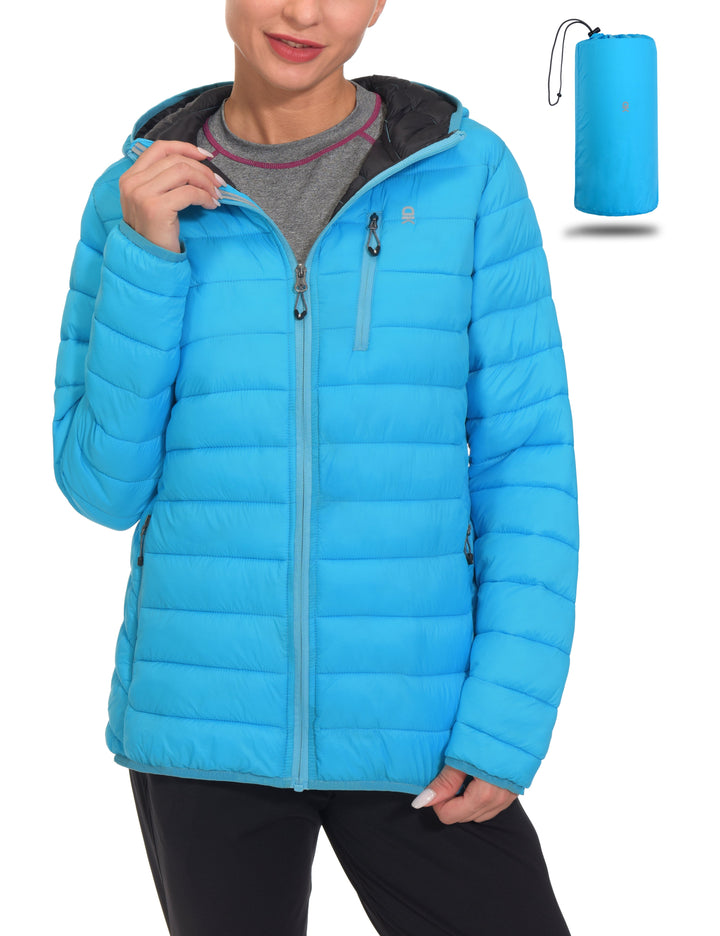 Women's Packable Lightweight Puffer Jacket YZF US-DK