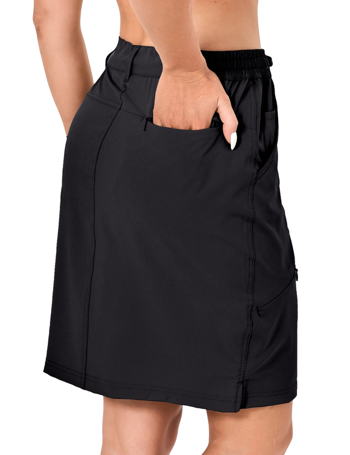 Women's Athletic Golf Tennis Skort Build-in Shorts Sports Skirt with Pockets MP-US-DK