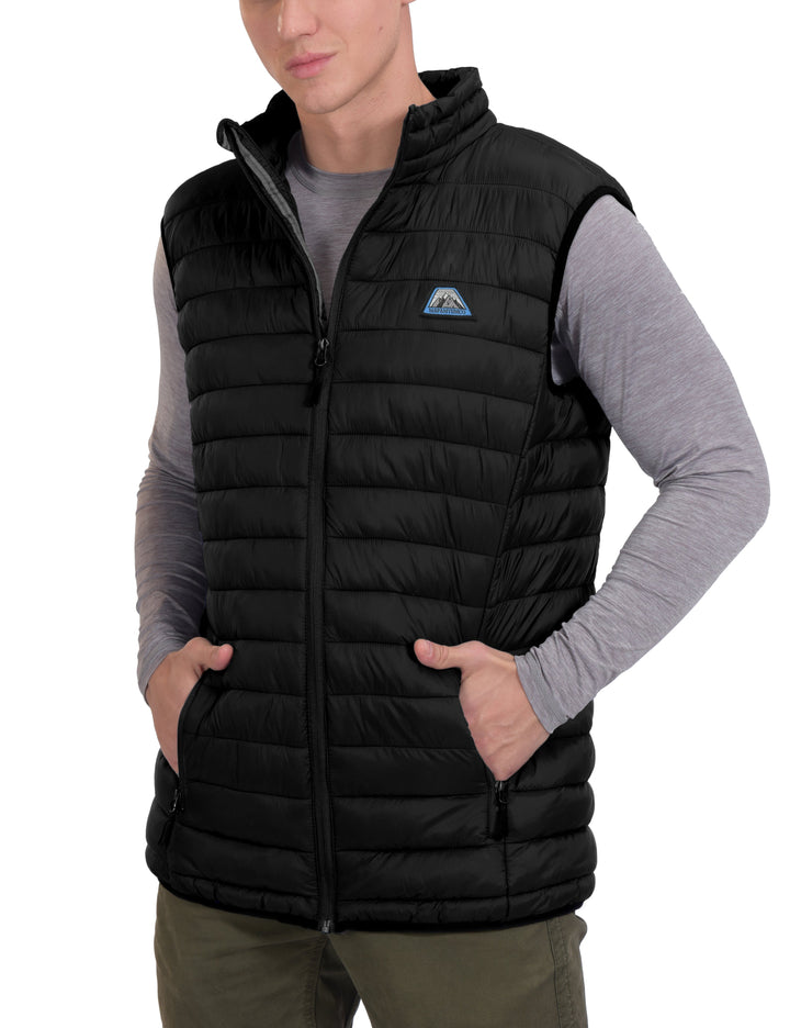 Men's Vest Outdoor Warm Sleeveless Jackets Recycled Insulation MP-US-DK