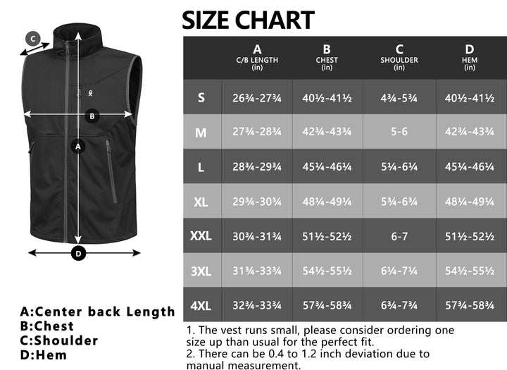 Men's Lightweight Softshell Vest YZF US-DK