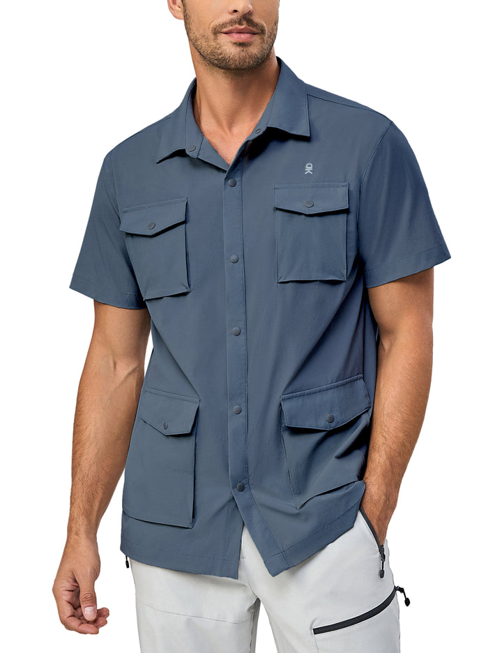 Men's Lightweight Quick Dry UPF50 Short Sleeve Shirts MP-US-DK