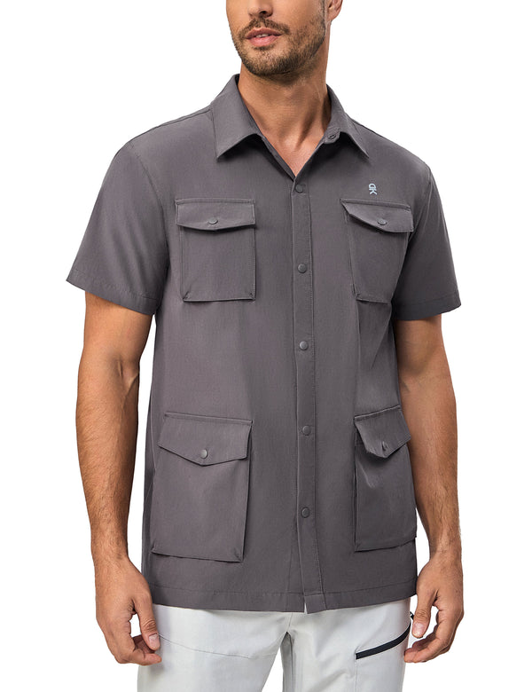 Men's Lightweight Quick Dry UPF50 Short Sleeve Shirts MP-US-DK