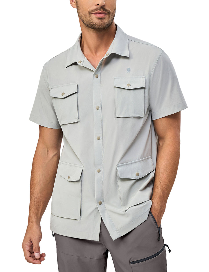 Men's Lightweight Quick Dry UPF50 Short Sleeve Shirts MP-US-DK