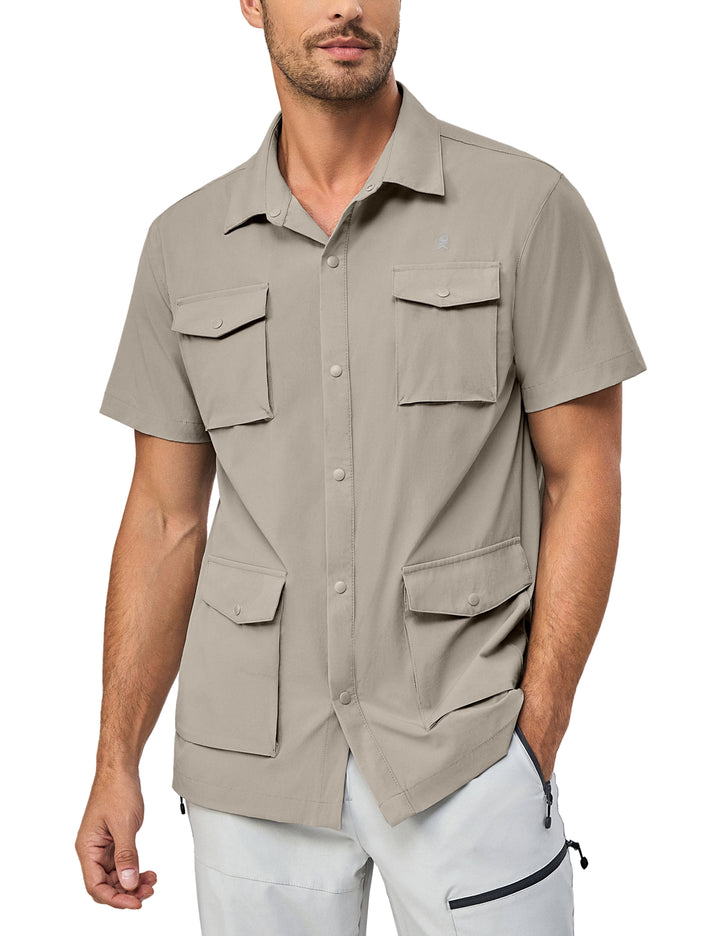 Men's Lightweight Quick Dry UPF50 Short Sleeve Shirts MP-US-DK