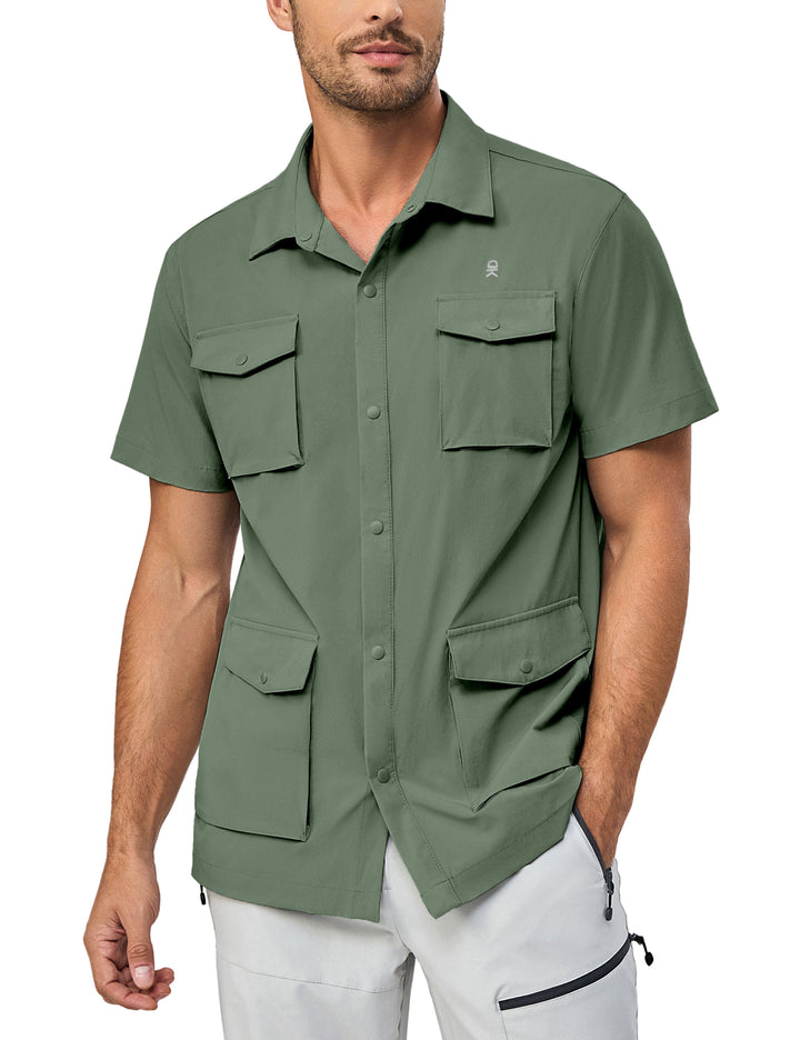 Men's Lightweight Quick Dry UPF50 Short Sleeve Shirts MP-US-DK