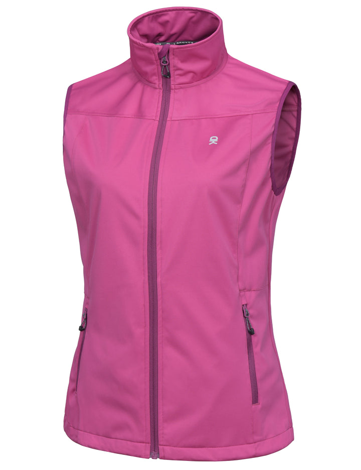 Women's Lightweight Softshell Vest, Windproof YZF US-DK