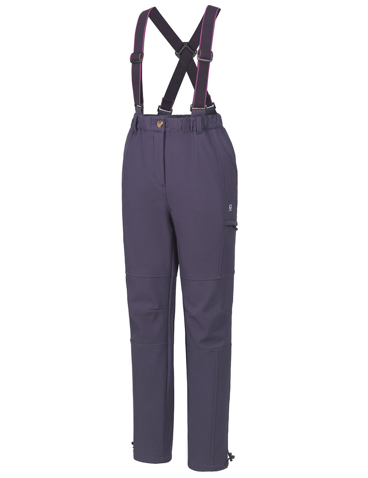 Women's Ski Bibs Insulated Water Resistant Windproof Snow Pants with Adjustable Suspenders MP US-DK