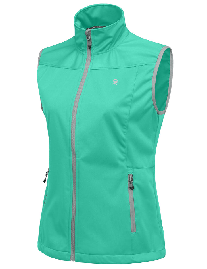 Women's Lightweight Softshell Vest, Windproof YZF US-DK