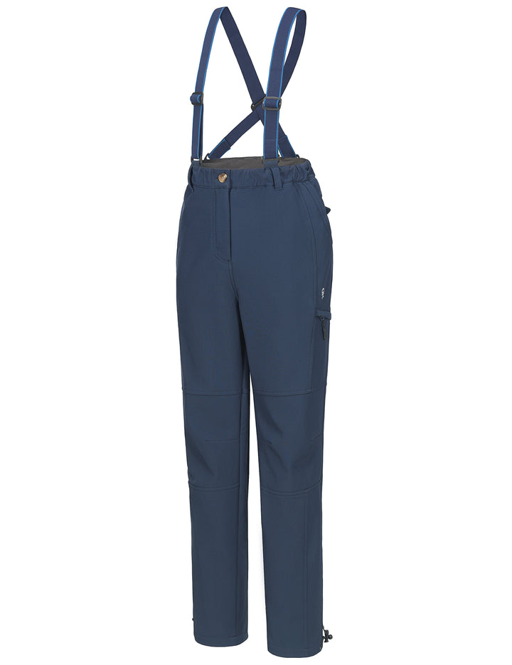 Women's Ski Bibs Insulated Water Resistant Windproof Snow Pants with Adjustable Suspenders MP US-DK