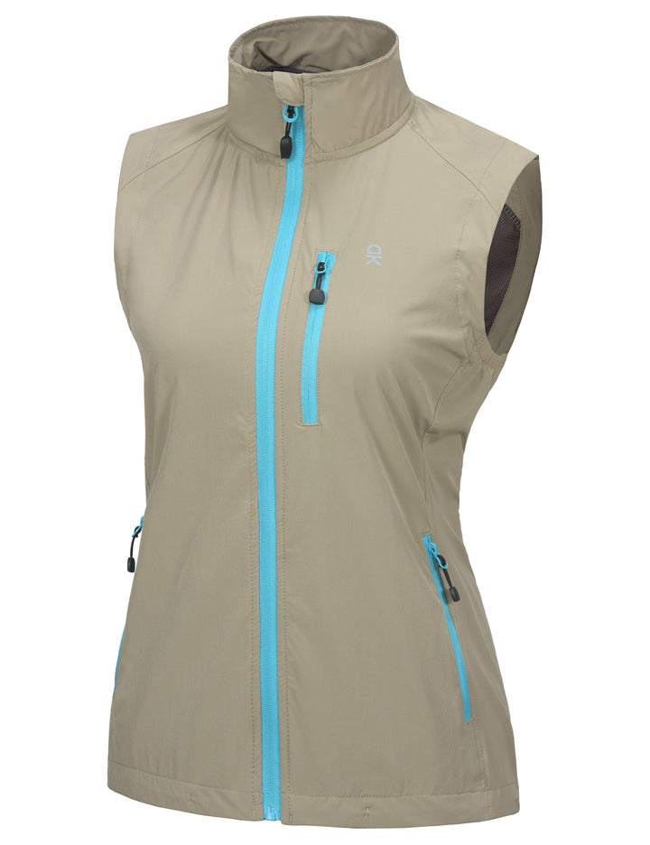 womenen's Quick Dry Stretchy Windproof Vest for Cycling MP-US-DK