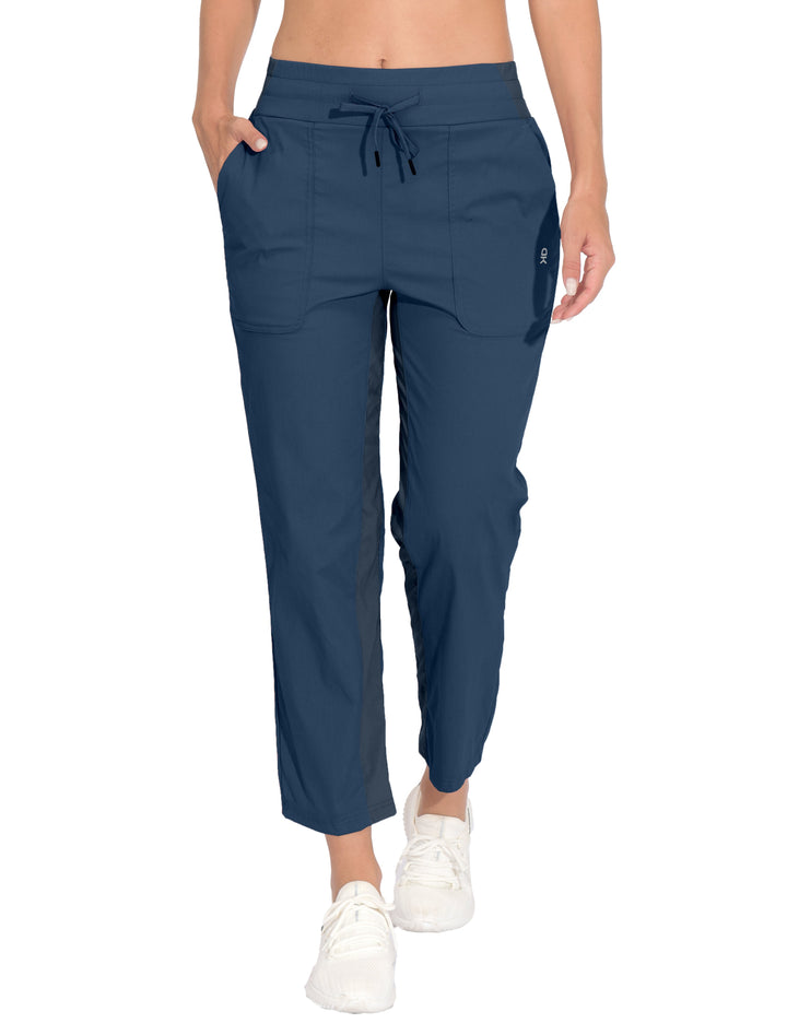 Women's Lightweight Capri Pants, Stretchy Quick Dry Golf Pants MP-US-DK