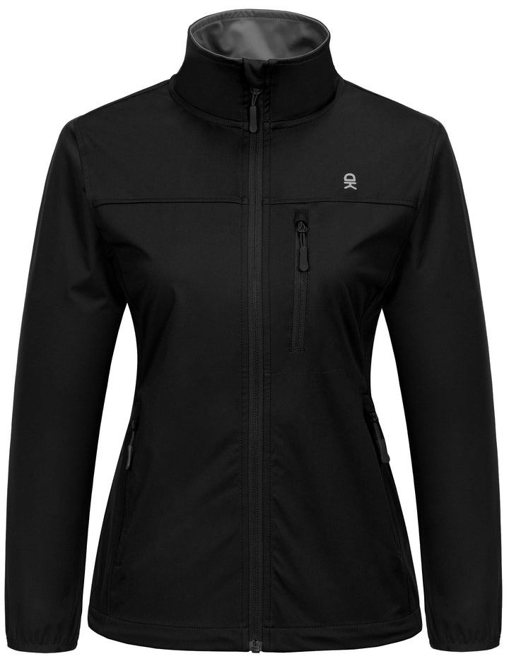 Women's Lightweight Softshell Jacket Windbreaker for Travel, Hiking, Water Repellent MP-US-DK