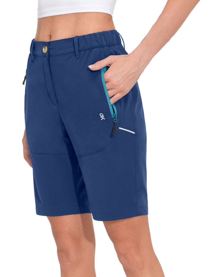 Women's 9 Inches Shorts Lightweight Quick Dry Stretch Hiking Golf YZF US-DK