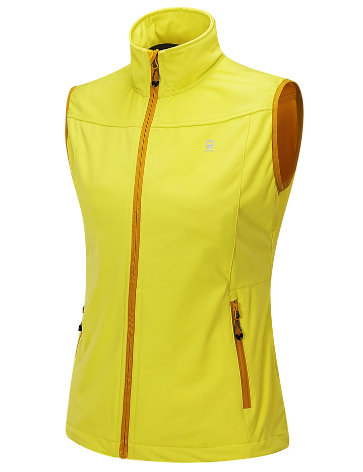 Women's Lightweight Softshell Vest, Windproof YZF US-DK