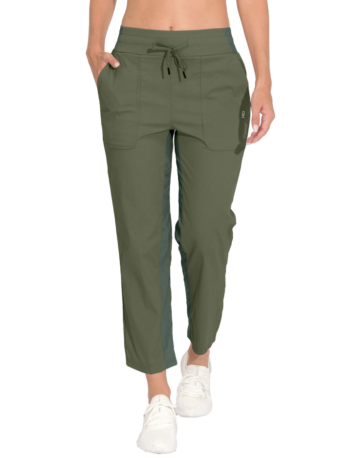 Women's Lightweight Capri Pants, Stretchy Quick Dry Golf Pants MP-US-DK
