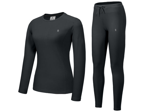 Women's Fleece Lined Thermals Base Layer Underwear Set