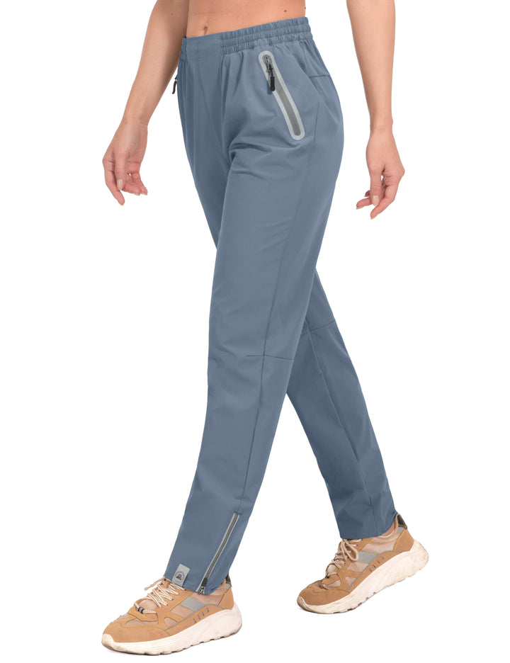 Women's UPF 50+ Stretch PantsTrekking Zipper Pockets Mineral MP-US-DK