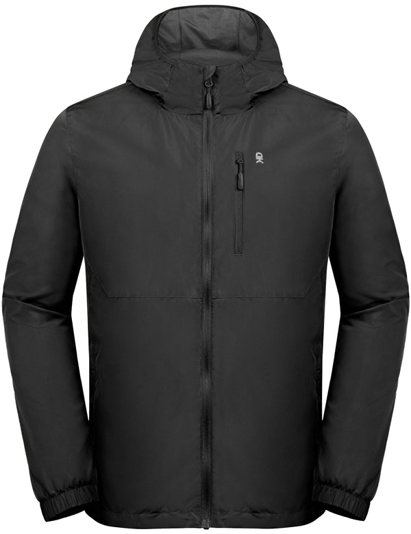 Men¡¯s Quick Drying Water Resistant Light Jacket with Full Zip MP-US-DK