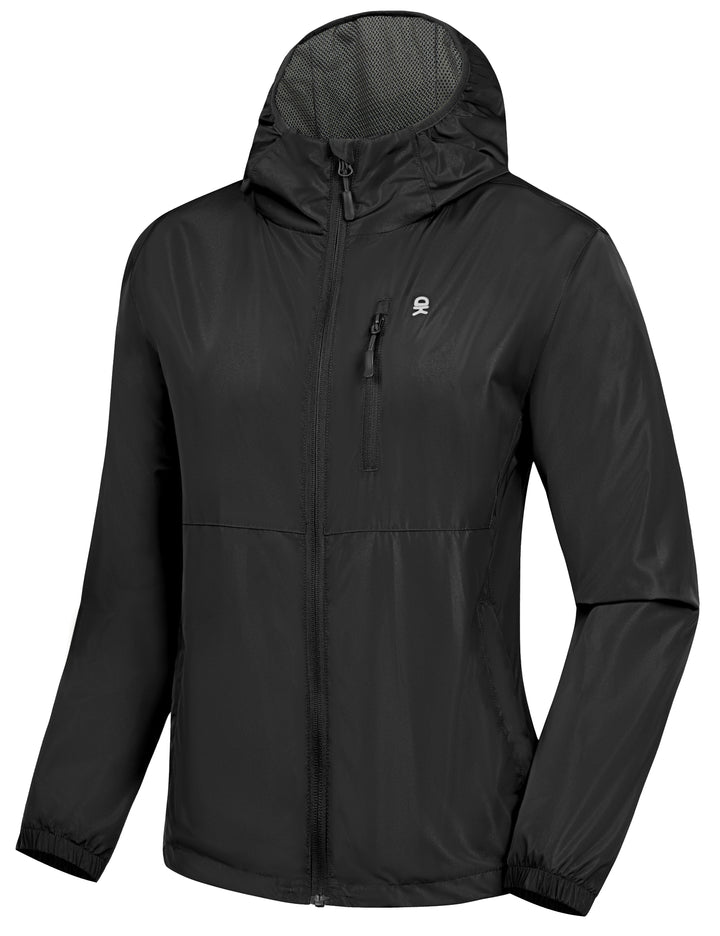 Women's Water Resistant Breathable Ripstop Light Jacket with Hood MP-US-DK