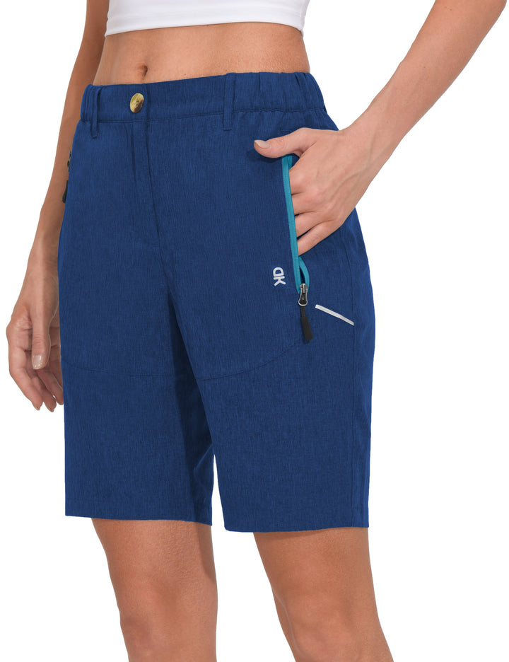 Women's 9 Inches Shorts Lightweight Quick Dry Stretch Hiking Golf YZF US-DK