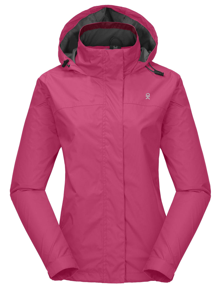 Women's Waterproof Lightweight Outdoor Rain Jacket YZF US-DK