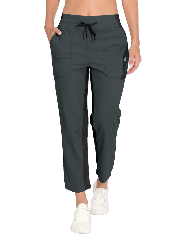 Women's Lightweight Capri Pants, Stretchy Quick Dry Golf Pants MP-US-DK