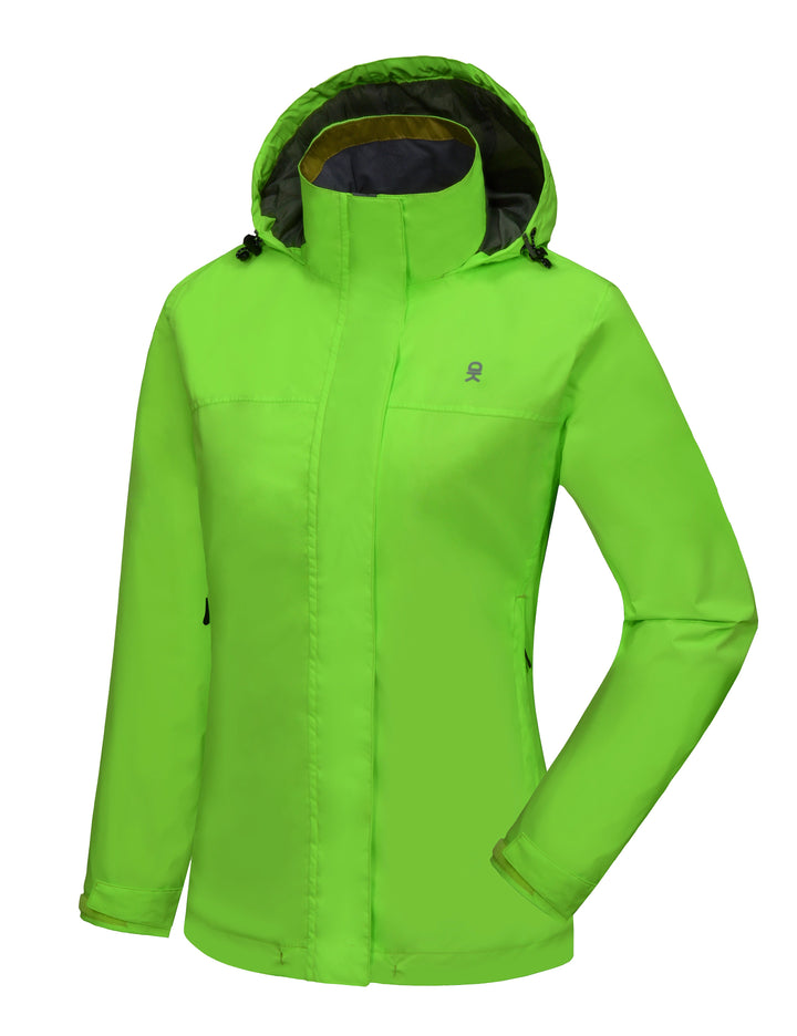 Women's Waterproof Lightweight Outdoor Rain Jacket YZF US-DK