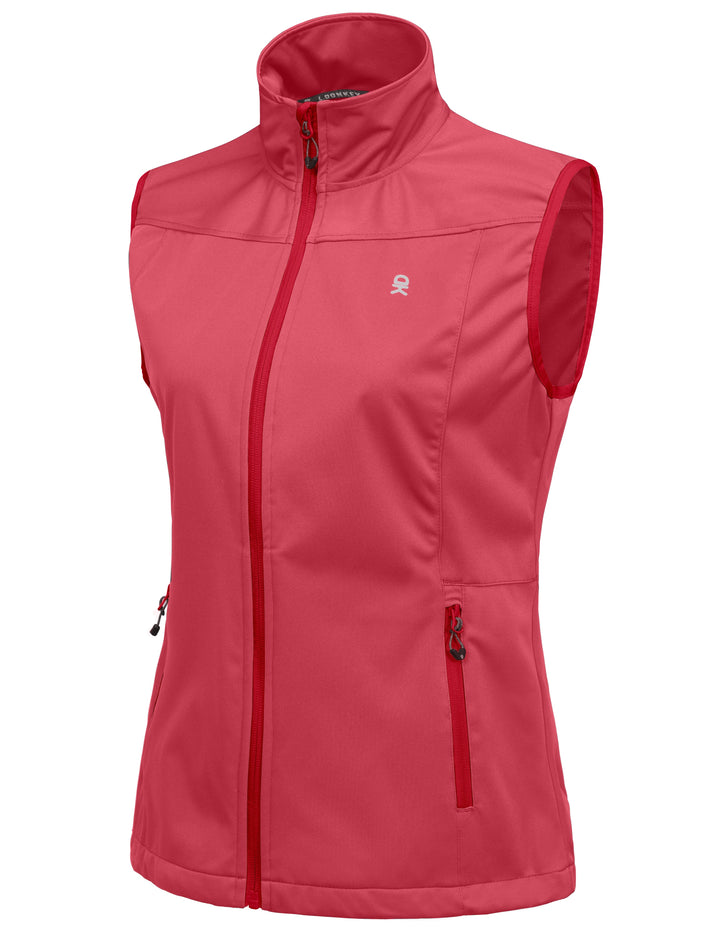 Women's Lightweight Softshell Vest, Windproof YZF US-DK