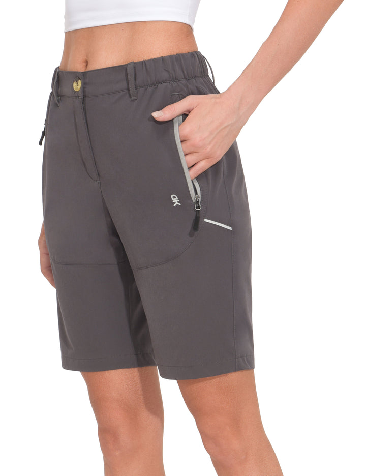 Women's 9 Inches Shorts Lightweight Quick Dry Stretch Hiking Golf YZF US-DK