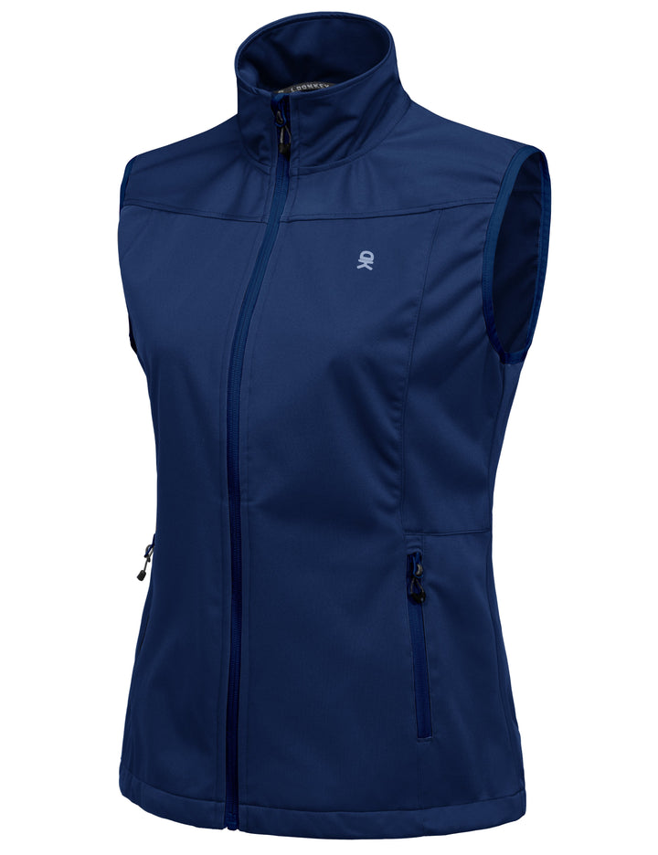 Women's Lightweight Softshell Vest, Windproof YZF US-DK