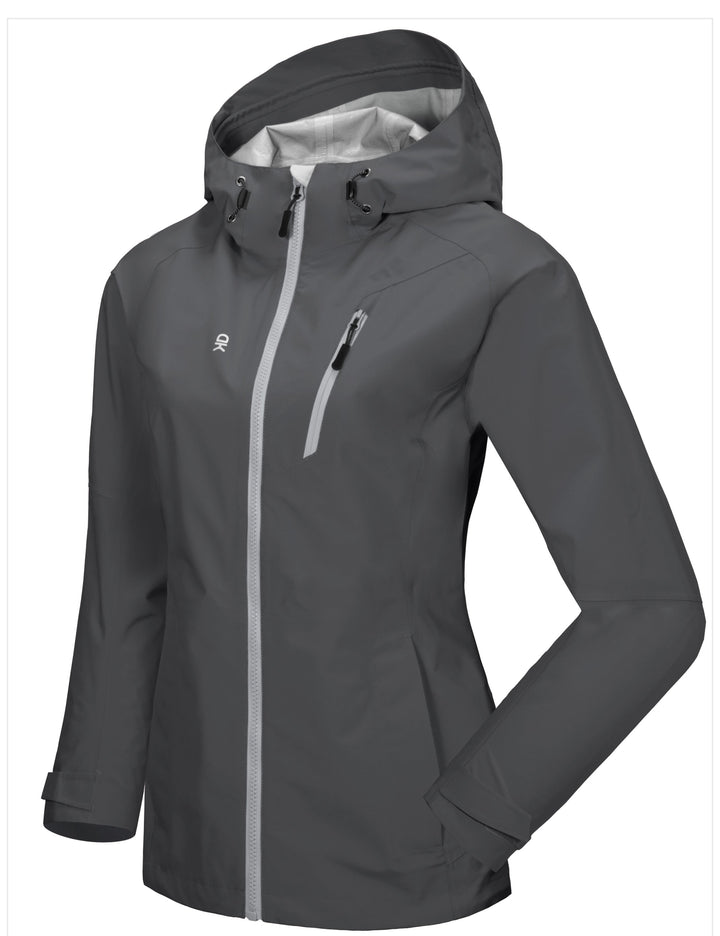 Women's Lightweight Waterproof Hiking Rain Jacket YZF US-DK