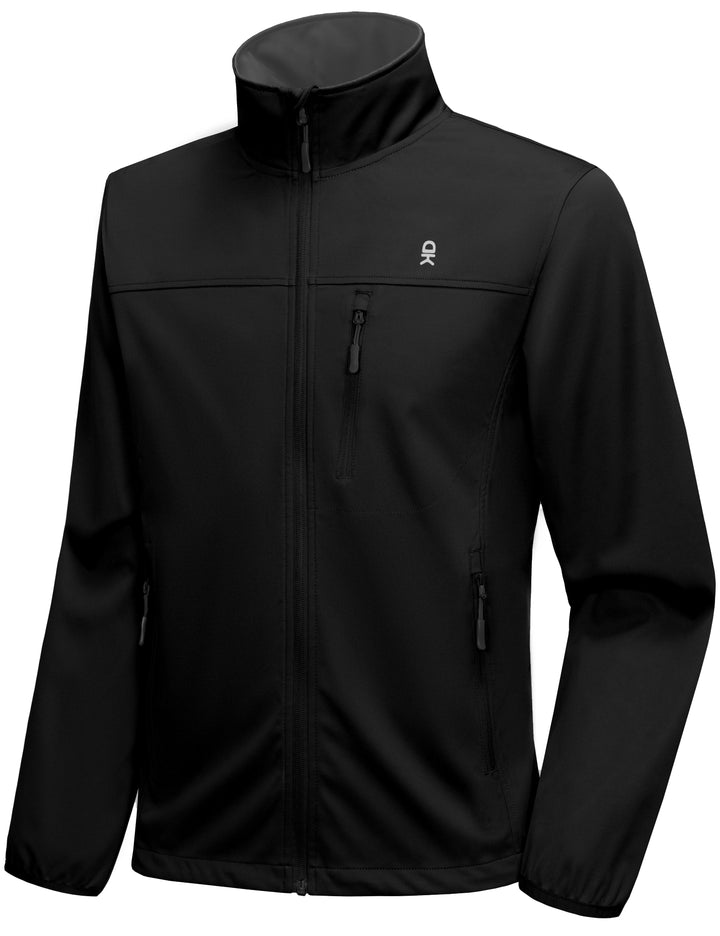 Men's Lightweight Softshell Jacket Windbreaker for Running Travel, Hiking, Water Repellen MP-US-DK