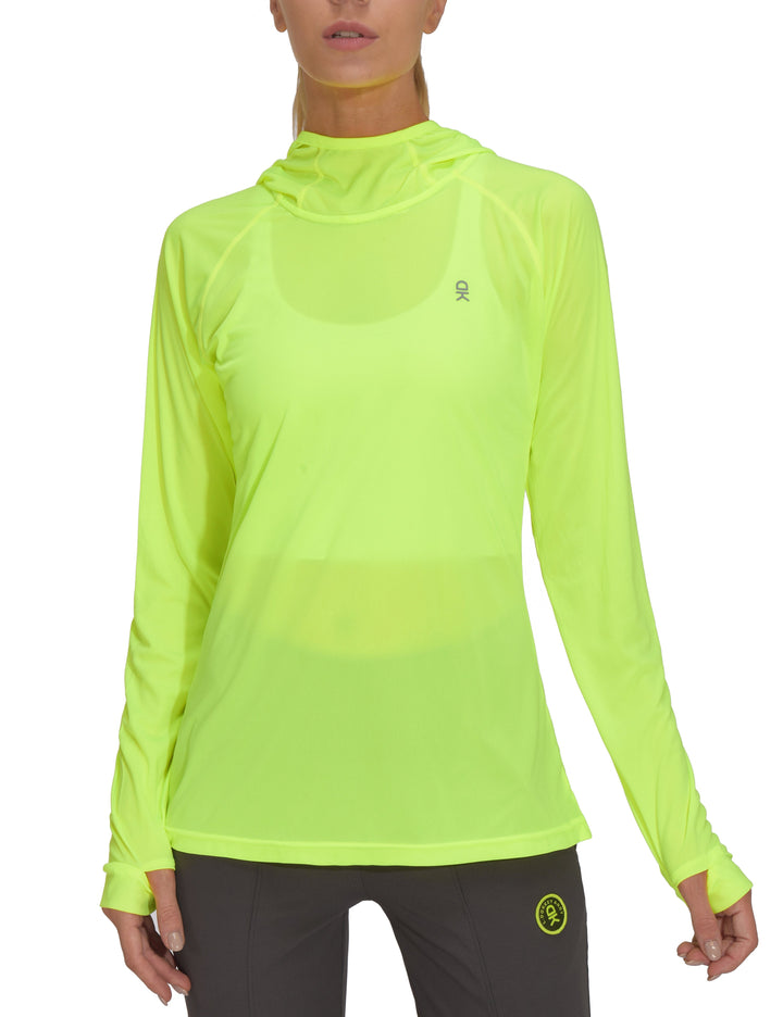 Women's UPF 50 Sun Protection Long Sleeve Shirt, UV SPF Hoodie MP-US-DK