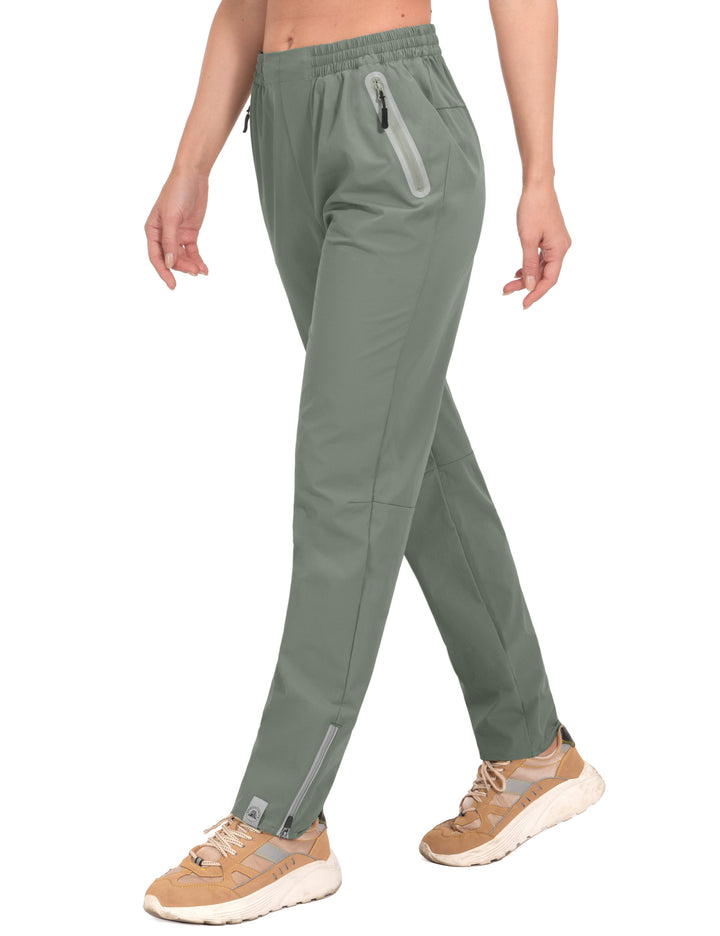 Women's UPF 50+ Stretch PantsTrekking Zipper Pockets Mineral MP-US-DK