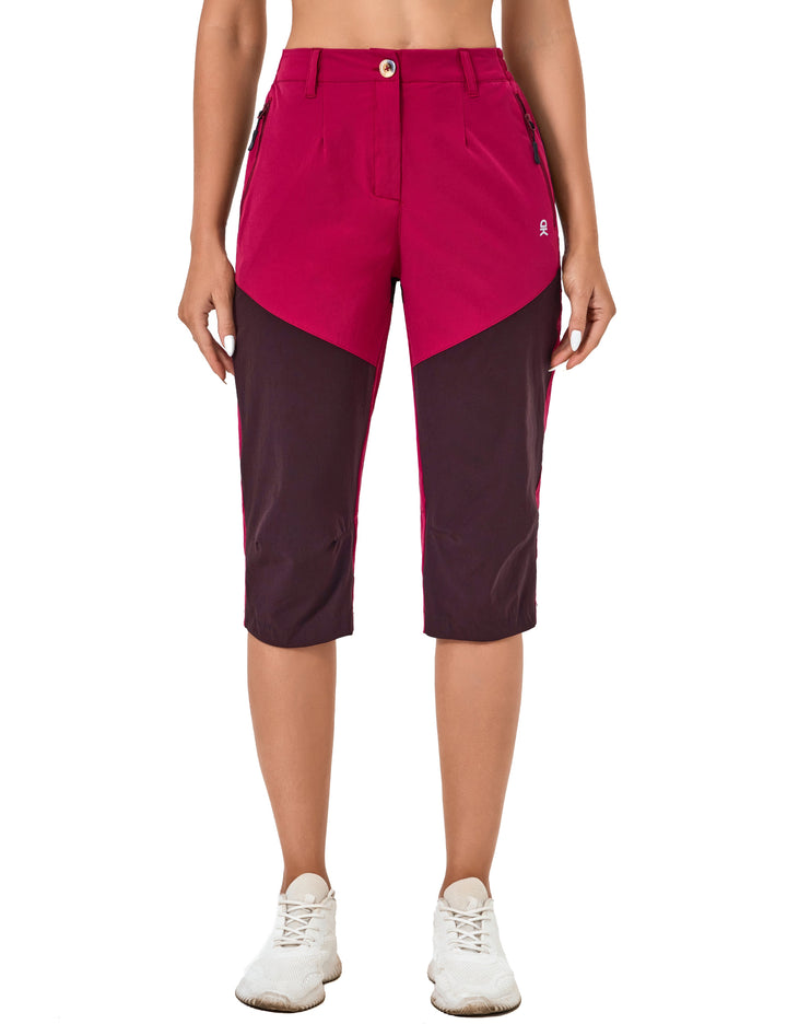 Women's Stretch Capris Lightweight Breathable UPF 50 Pants MP-US-DK