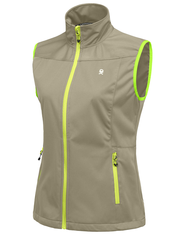 Women's Lightweight Softshell Vest, Windproof YZF US-DK